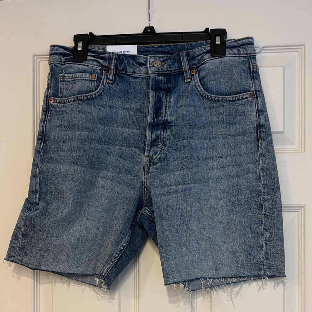 H&M Blue Denim Cutoff Shorts